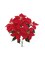 Red Velvet Poinsettia Bush with 5 Lifelike Silk Blooms | 20-Inch | Indoor/Outdoor Use | Festive Holiday Decor | Christmas Bushes | Home & Office Decor (Set of 6) - 2024 Christmas Collection, Floral Home by Artificial Flowers
